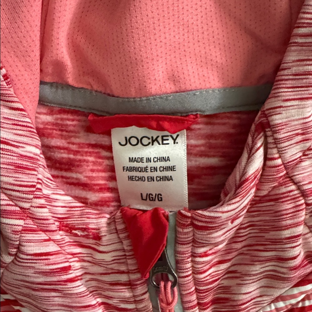 Jockey Red and White Hooded Jacket - Picture 2 of 3